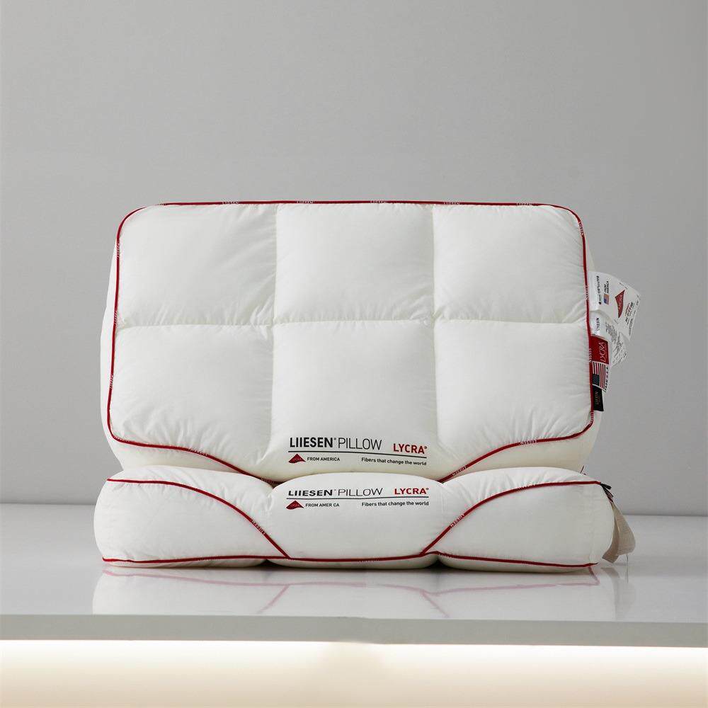 全棉A类莱卡多功能侧睡枕纯棉护颈椎助睡眠亲肤透气枕芯家用枕头