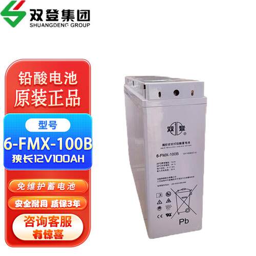 双登12V狭长型6-FMX-100B/6-FMX-150B/6-FMX-200AH铅酸基站蓄电池