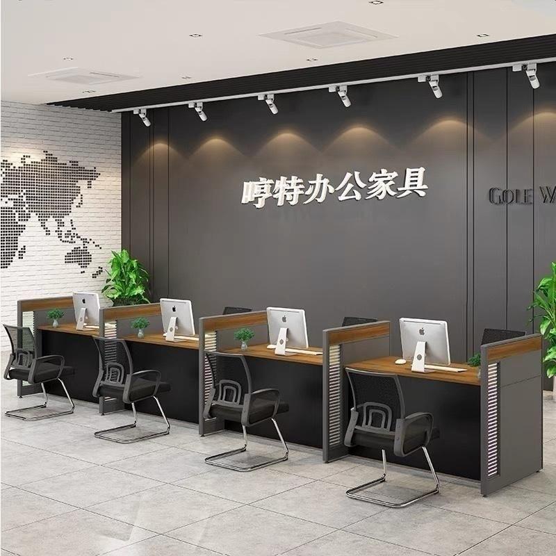办公职员现代简约人位办公桌员工工位签约桌椅办公室屏风组合卡座
