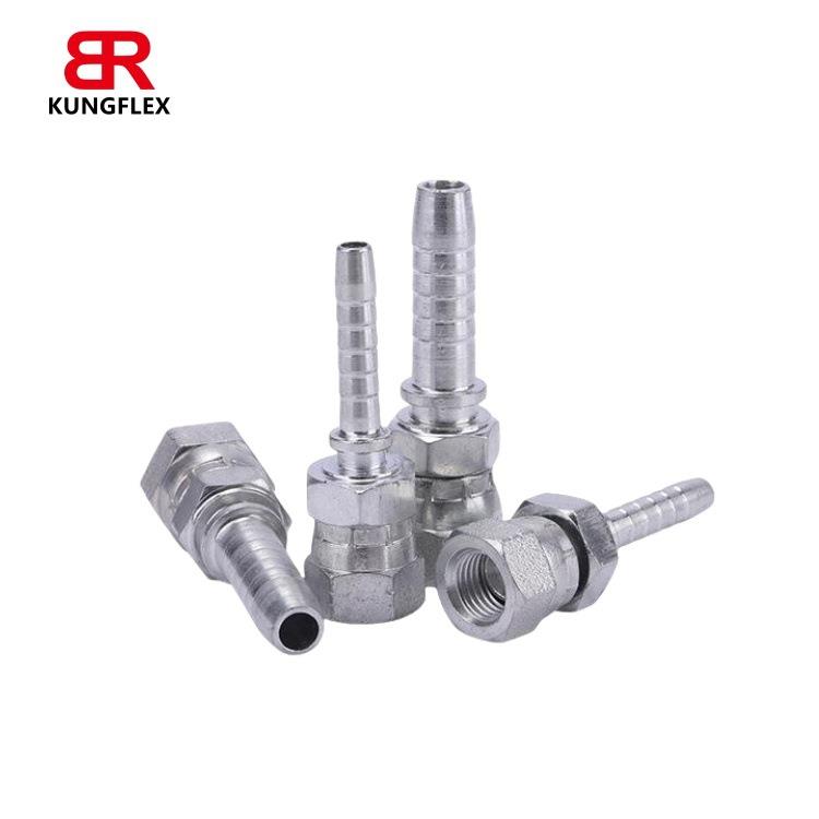 26712高压油管扣压接头厂家 美制C型喇叭口直头 液压胶管接头