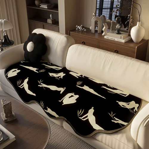 复古沙发垫2023新款防滑盖巾坐垫异形四季通用防猫抓家用套罩垫布