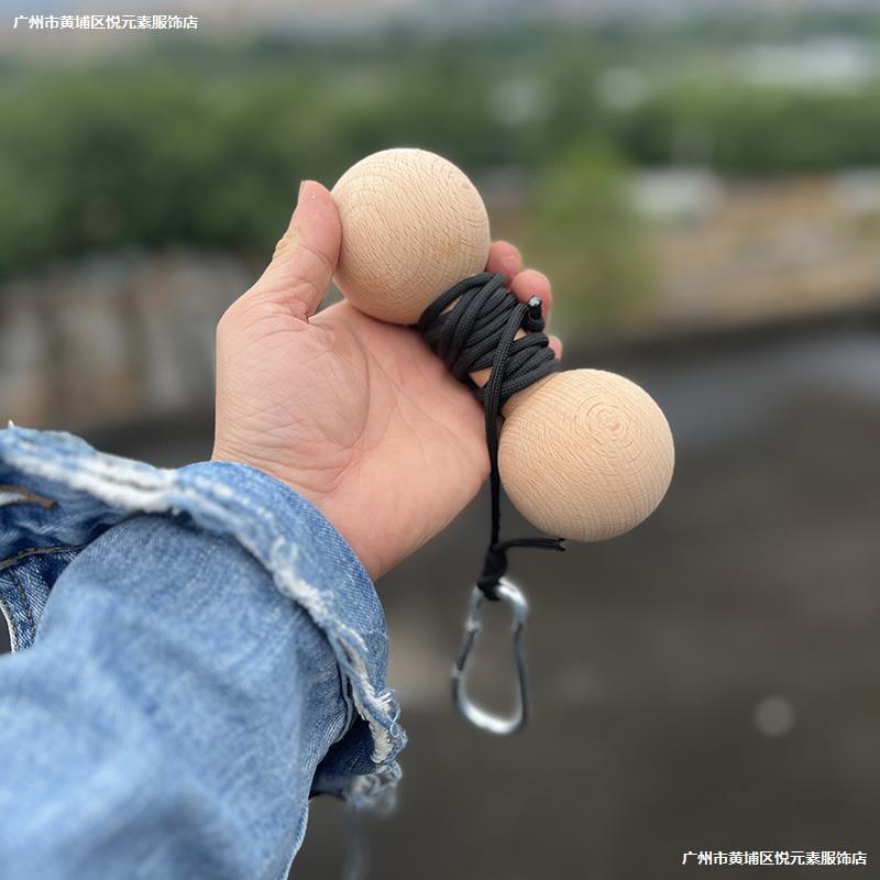 。实木 小臂前臂力量训练器 负重千斤卷 手臂锻炼锤式卷腕器 儿童