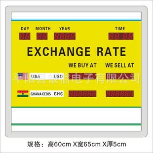 外贸外汇汇率屏 LED汇率屏 汇率牌