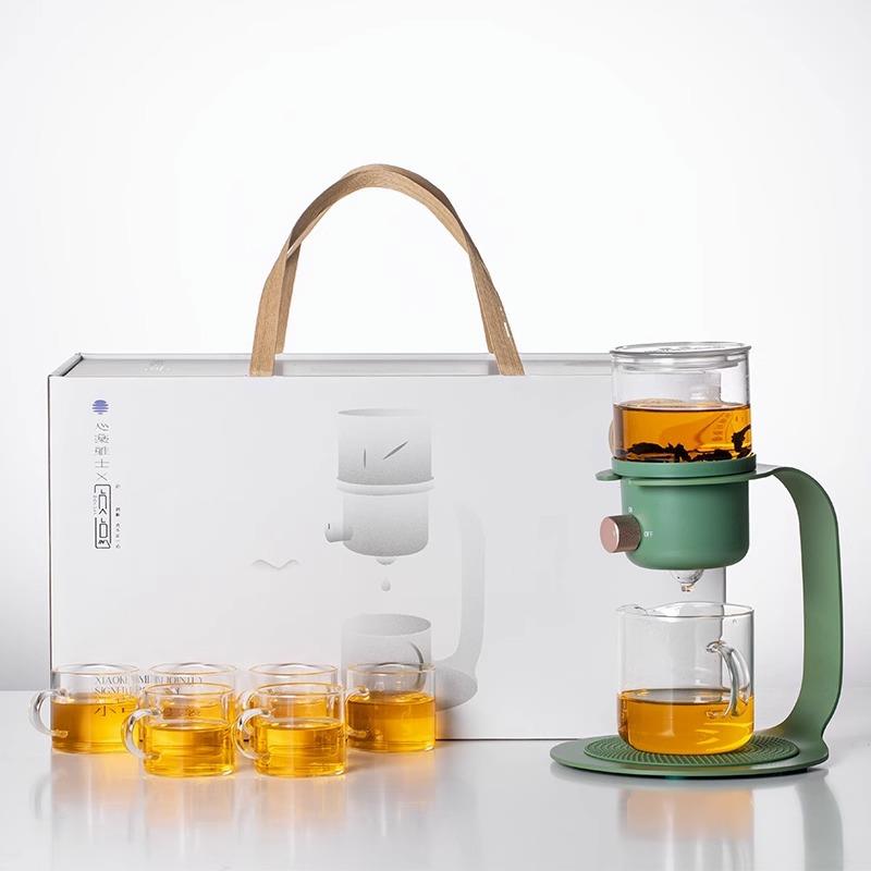 贞点小可懒人茶杯冲茶壶日式玻璃泡茶壶现代壶滴滤式现磨咖啡自动
