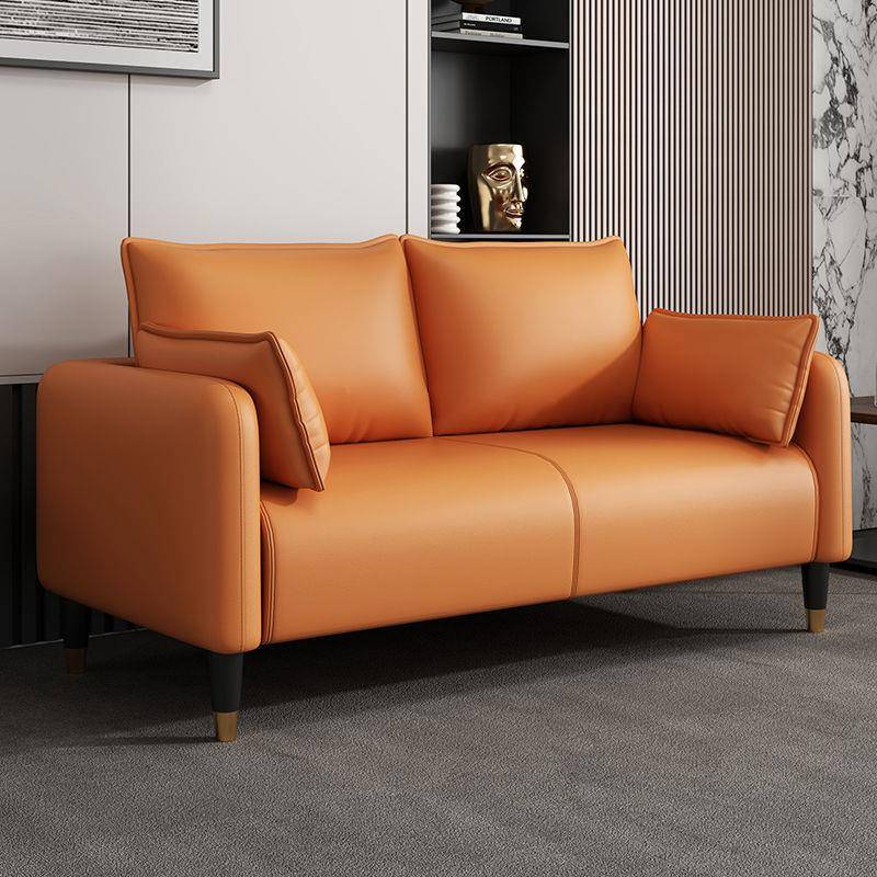 科技布沙发小户型客厅现代简约轻奢双三人位卧室出租房网红服装店