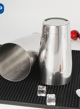 KLP304不锈钢调酒器波士顿银色常规带底摇酒壶酒吧学徒专业