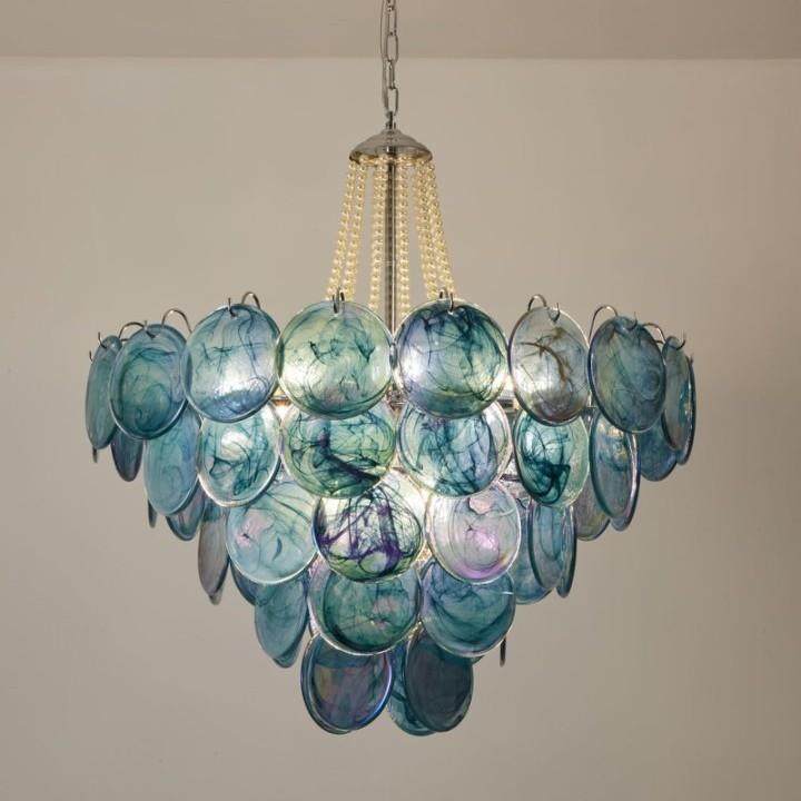 穆拉诺水晶吊灯后现代设计师创意跃层创意玻璃别墅大厅灯客厅灯