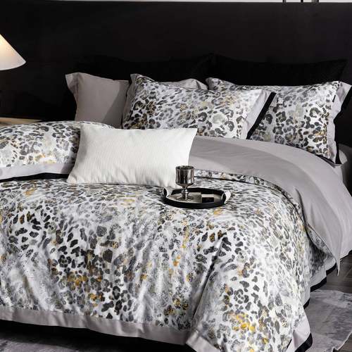 高端复古轻奢风全棉花卉秋冬轻磨毛高端床品四件套南通家纺床品