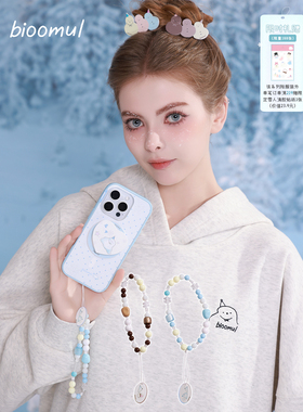 bioomul《Snowman系列》原创雪人亚克力猫眼手机链条手机壳挂链