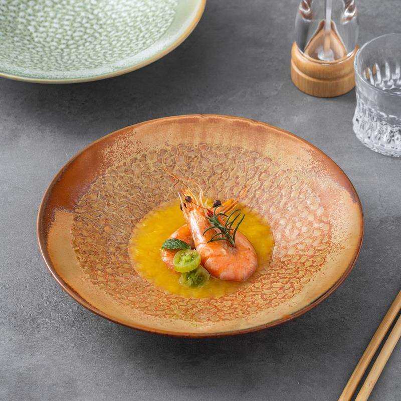 日式感窑变釉斗笠盘高颜值陶瓷盘家用沙拉盘意面盘西餐盘菜盘,鲜花速递/花卉仿真/绿植园艺,割草机/草坪机,淘宝优惠券,粉丝福利购,淘宝优惠卷