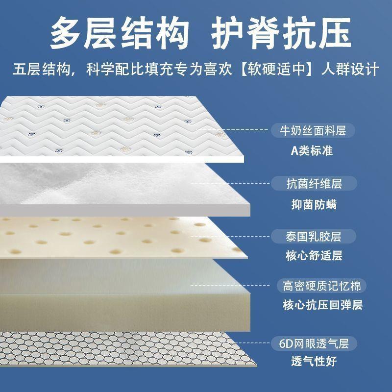 床垫家用记忆棉双人夏季凉感丝床褥学生宿舍单人榻榻米海绵垫