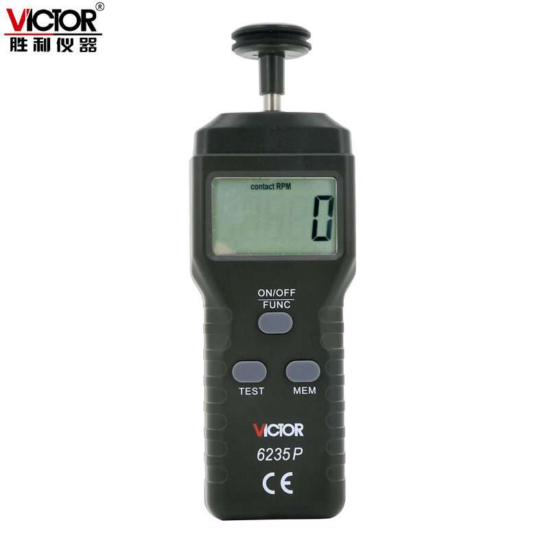 胜利VC6235P 接触式转速表 测速表 测速仪 转数表 接触转数仪