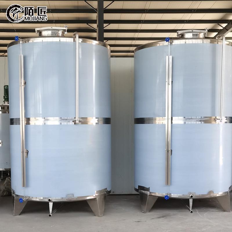 5吨立式储酒罐304不锈钢加厚密封罐酒厂用储酒罐白钢密封酒桶