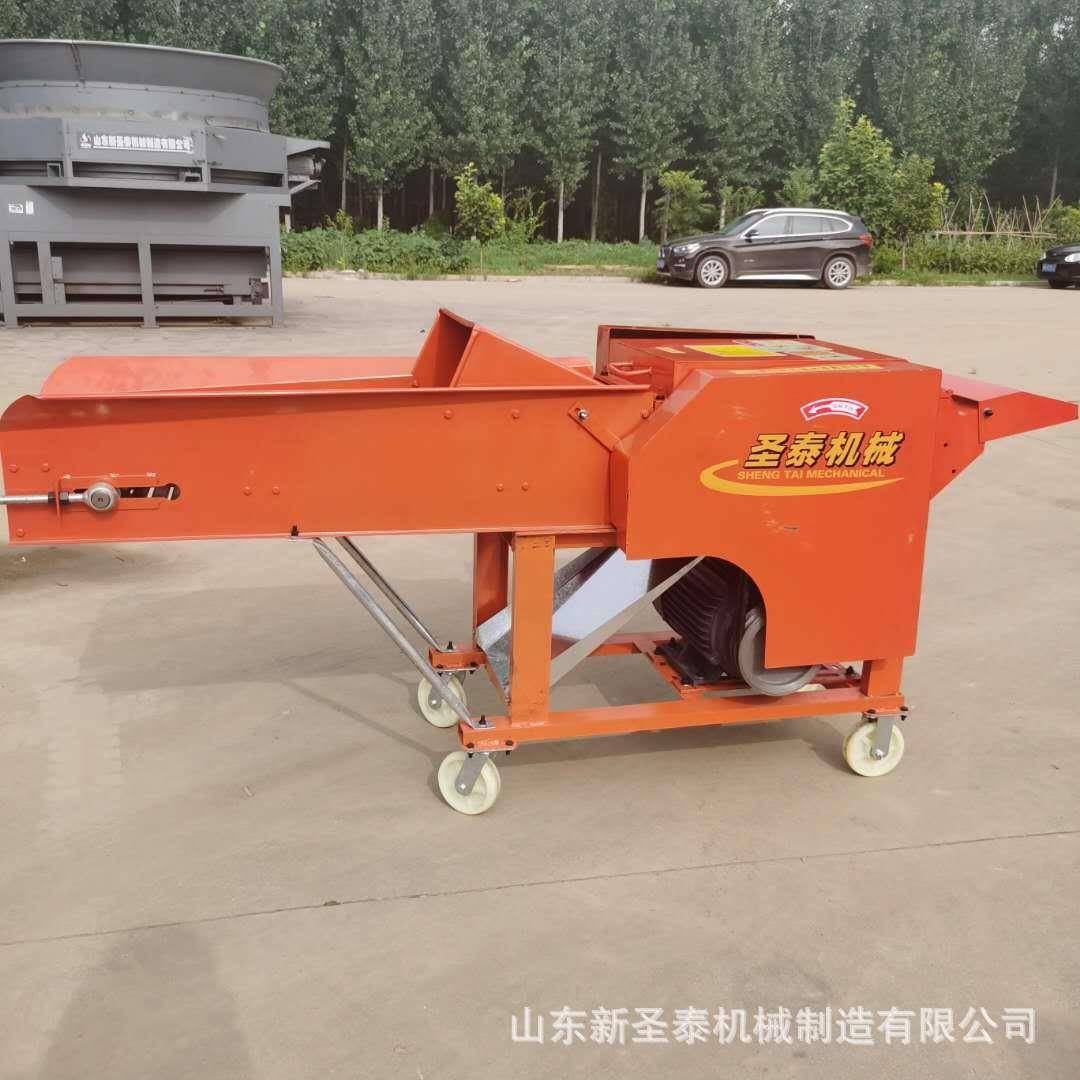 秸秆饲料揉丝机喂羊设备自动进料青储饲料揉丝机家用揉搓机效果