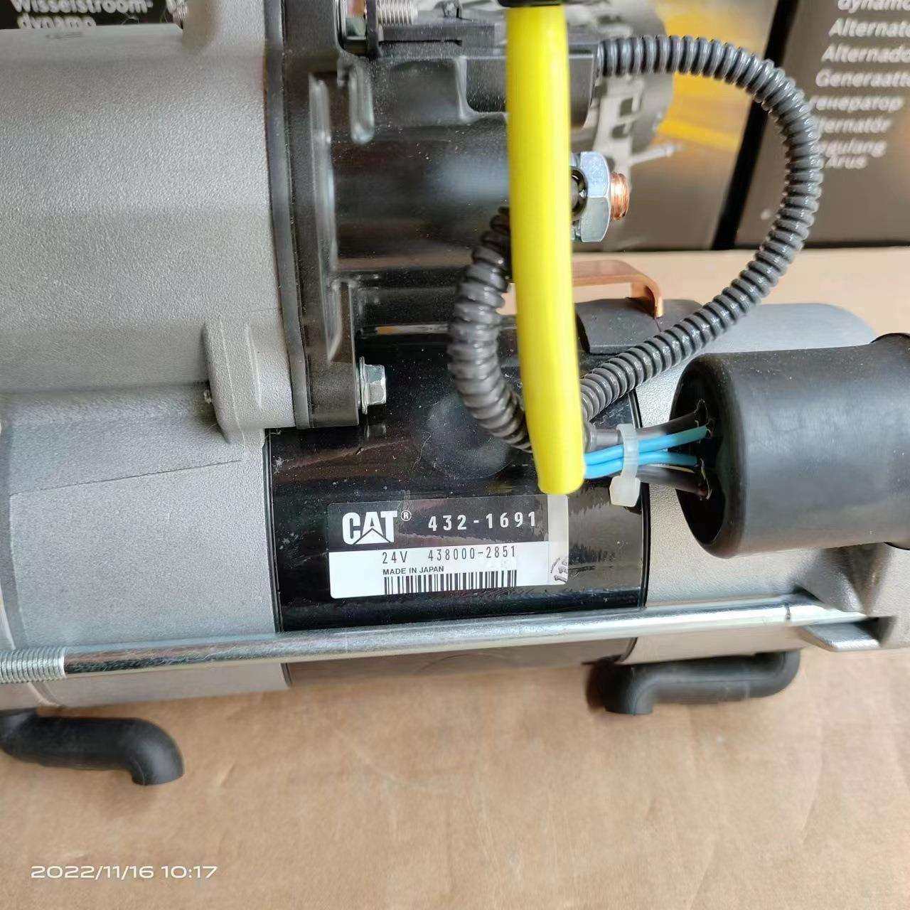 卡特E312E.卡特起动机，卡特C4.4启动马达432-1691.438000-2851.