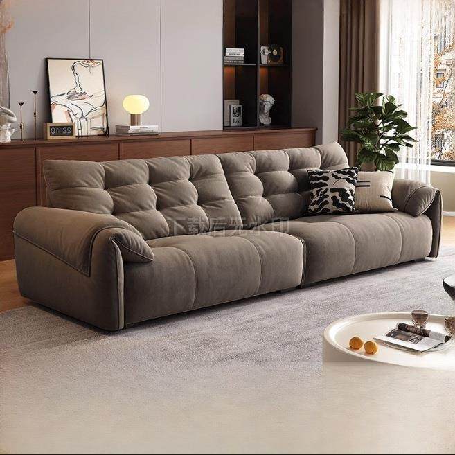 现代简约轻奢猫抓皮直排组合沙发意式客厅大象耳朵皮布沙发,鲜花速递/花卉仿真/绿植园艺,割草机/草坪机,淘宝优惠券,粉丝福利购,淘宝优惠卷