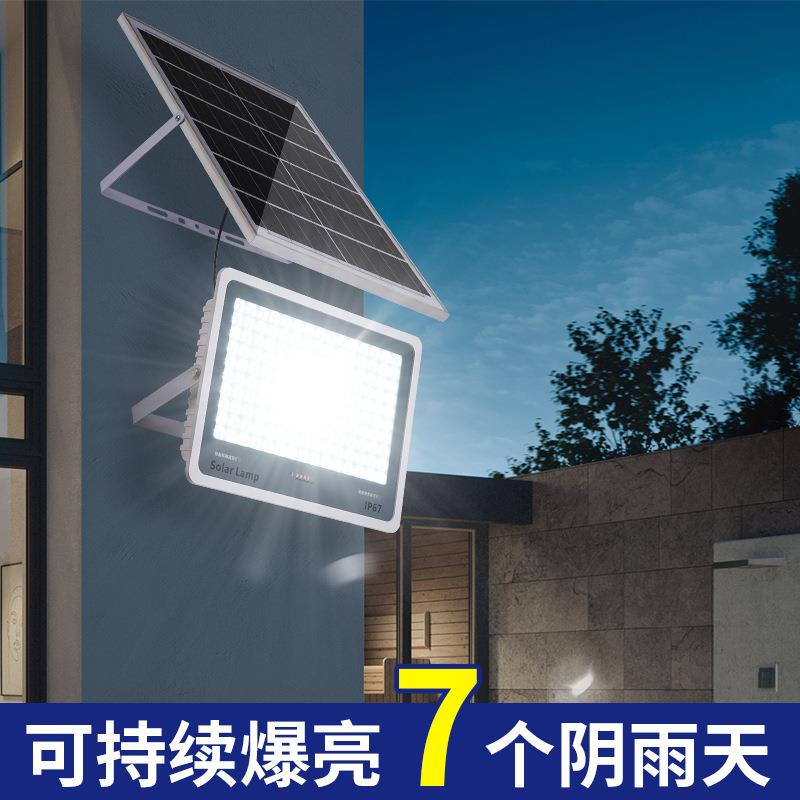新款太阳能户外灯庭院灯新农村照明挂灯超亮大功率室内投光灯路灯