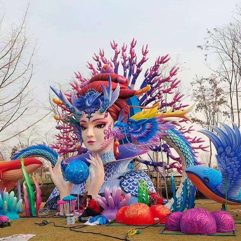 灯光节大型灯会手工艺花灯制作户外景区彩灯装饰设计灯展亮化布置