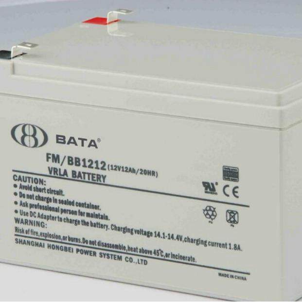 鸿贝FM/BB1212/铅酸蓄电池12V12AH免维护电池