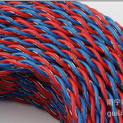 透明花线铜芯双绞电源线铜线2X42 2X64 2X84 2X108