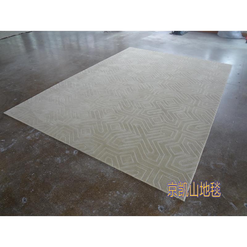 现代简约黄色长方形格子中式纯色客厅茶几地毯大厅接待室贵宾室