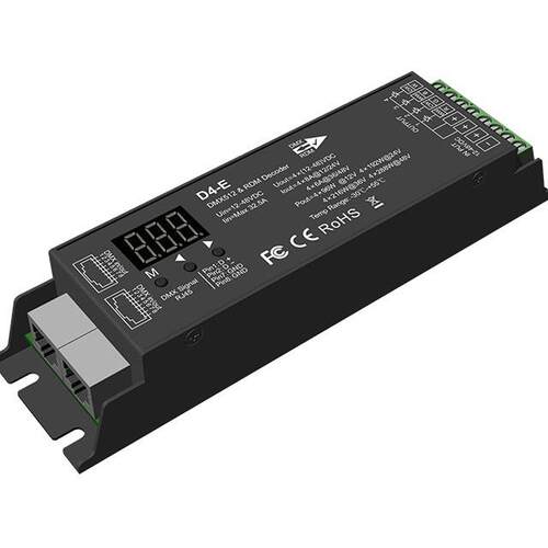 12-48VDC 4路*8A 4通道恒压DMX512&RDM解码器 D4-E