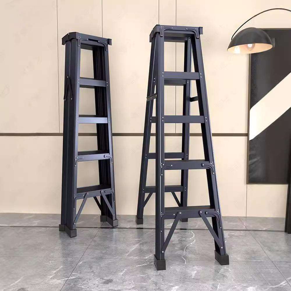 NM306家用梯子拆叠人字梯铝合金3米工程梯伸缩移动爬楼梯多功能凳