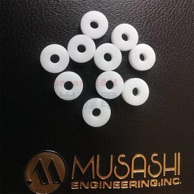跨境500pcs防水密封圈白色尼龙塑料平垫片垫圈 绝缘垫圈组合盒装