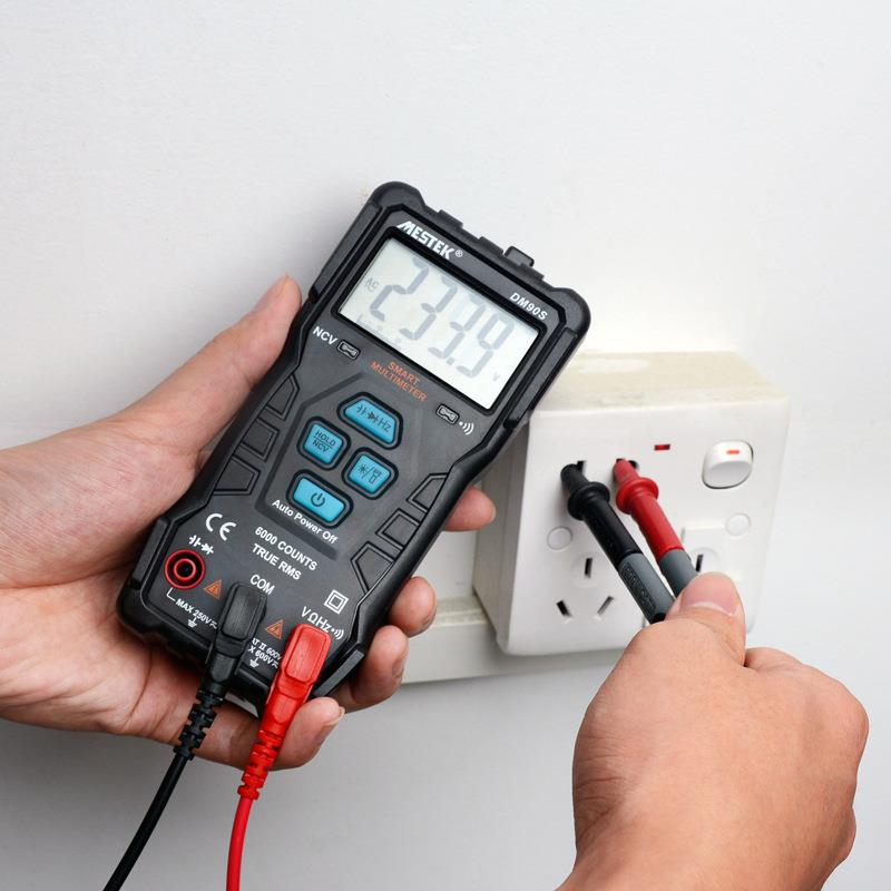 MESTEK迈斯泰克DM90S高速识别傻瓜式智能全档位防烧便携式万用表