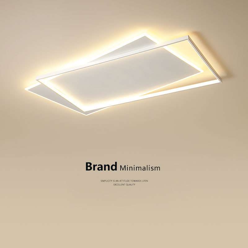 客厅灯2022年新款简约现代大气极简卧室主灯长方形吸顶灯节能