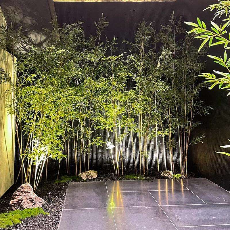仿真竹子造景新中式室内景观绿植盆景庭院酒店隔断假植物装饰摆件