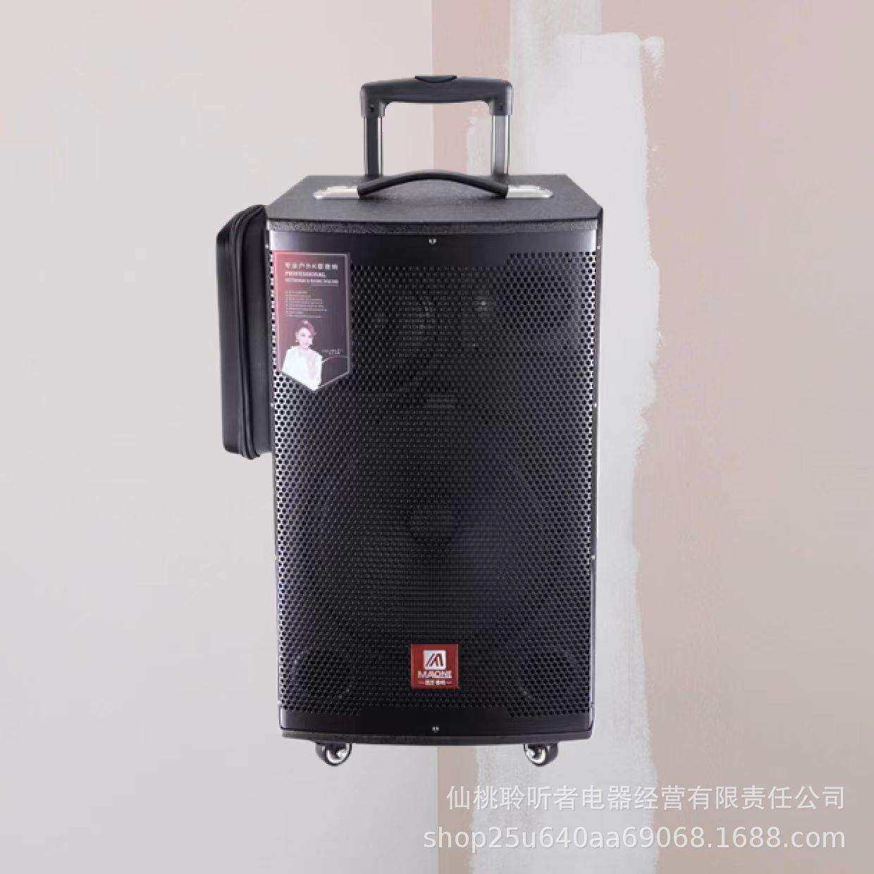 曼龙户外大功率音响家用唱歌声卡直播一体机便携式移动广场舞音箱