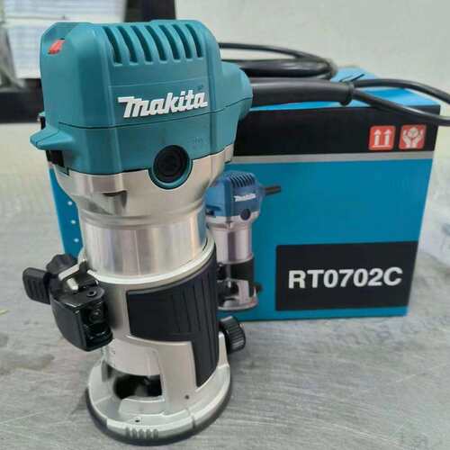 Makita牧田木工修边机RT0702C木材雕刻机家用开槽机电木铣木雕机