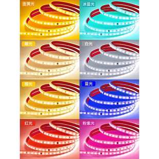 灯带led灯条三色变光家用客厅吊顶超亮220V户外防水变色软灯带条