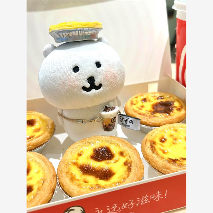 葡式蛋挞头套自嘲熊娃衣1