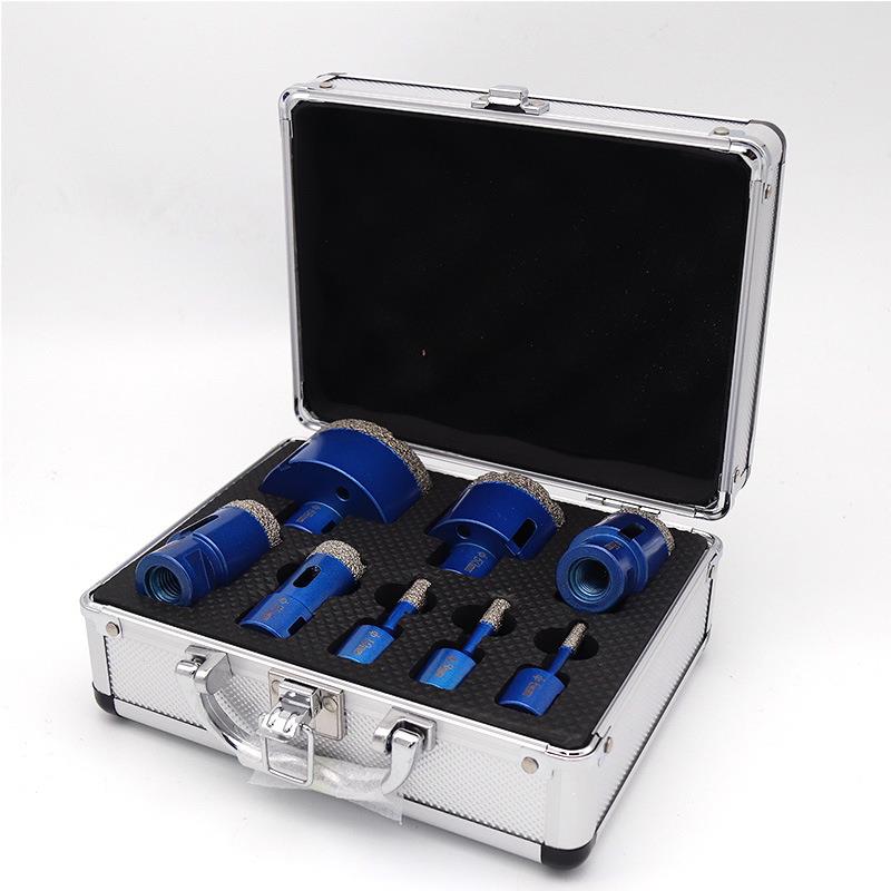 8pcM14钎焊开孔器套装金刚石石材瓷砖打孔角磨机钻头跨境扩孔钻