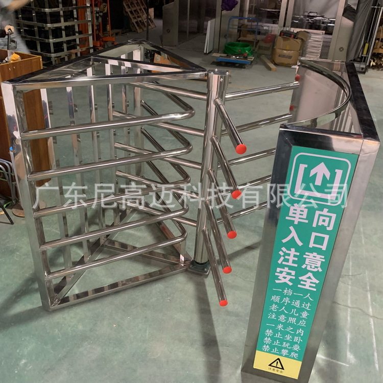 尼高迈供应广州车站半高单向门,不锈钢旋转导向器,手动旋转单限匝
