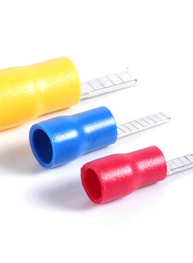 紫铜DBV/DBN系列片形预绝缘端头DBV1.25/2/5.5片型冷压接线端子