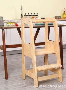 儿童学习塔蒙氏宝宝洗手台阶洗漱梯learning tower可折叠踏垫脚凳