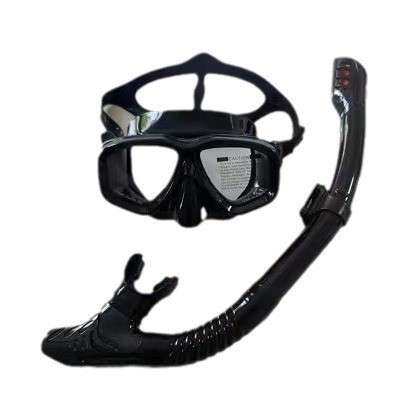 成人可配近视镜片2011+198钢化玻璃潜水镜全干式呼吸管浮潜套装