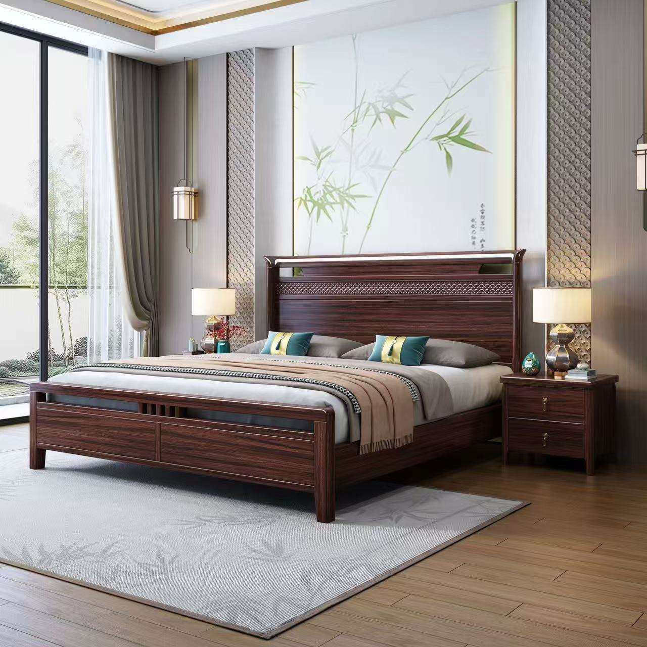 新中式乌金木实木床主卧1.8米双人大床婚床储物床气压1.5米单人床,鲜花速递/花卉仿真/绿植园艺,割草机/草坪机,淘宝优惠券,粉丝福利购,淘宝优惠卷