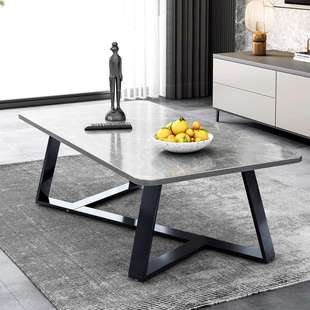 茶几客厅家用2025新款小户型岩板桌子意式极简办公室简易沙发茶桌