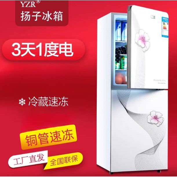 扬子电气小冰箱家用小型冷冻冷藏迷你宿舍出租房二人一级能效节能