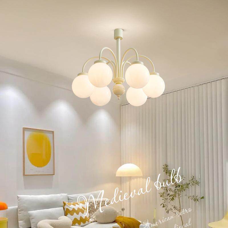 主卧室灯温馨浪漫法式复古奶油风房间吊灯田园风现代简约客厅灯