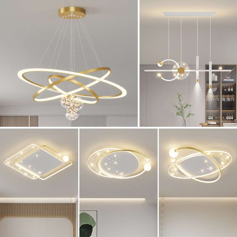 客厅灯2025年新款轻奢主灯大厅吊灯现代简约高亮灯具组合全屋套餐