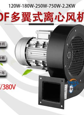 DF-6/DF-2-I低噪声多翼式离心风机550W锅炉引风机220V380V鼓风机