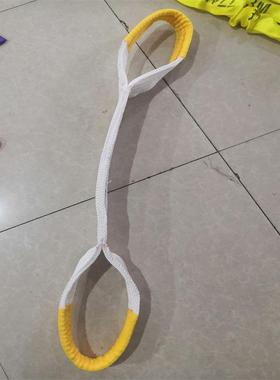 神州吊具供应白色丙纶起重吊装带合成纤维加厚耐磨扁平吊带厂家