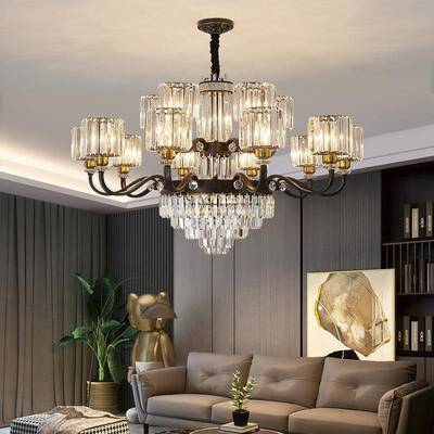 益菲意式水晶吊灯客厅轻奢现代豪华餐厅卧室大气酒店别墅复式吊灯