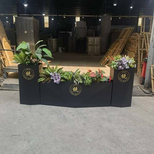仿真绿植花箱组合植物假花造景隔断花槽售楼部餐厅装饰盆栽仿真花