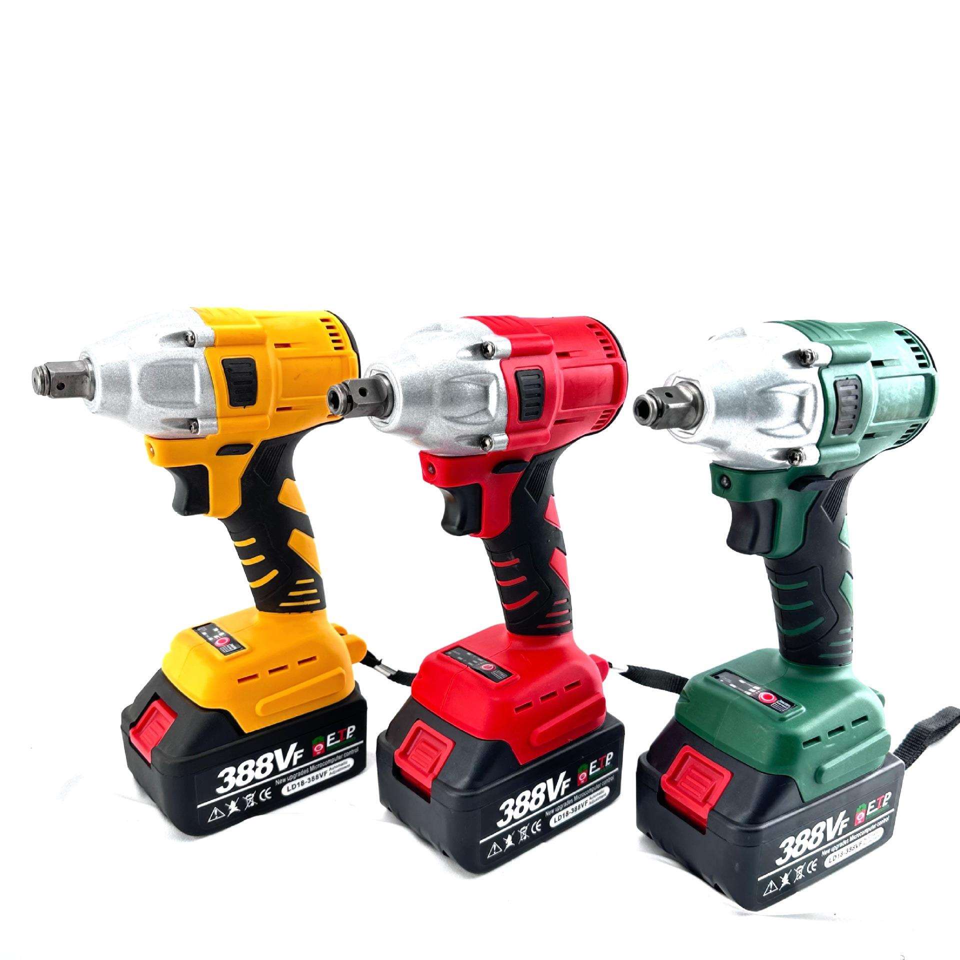 新统领无刷电动扳手充电扳手大扭力冲击汽修架子工木工套筒风炮